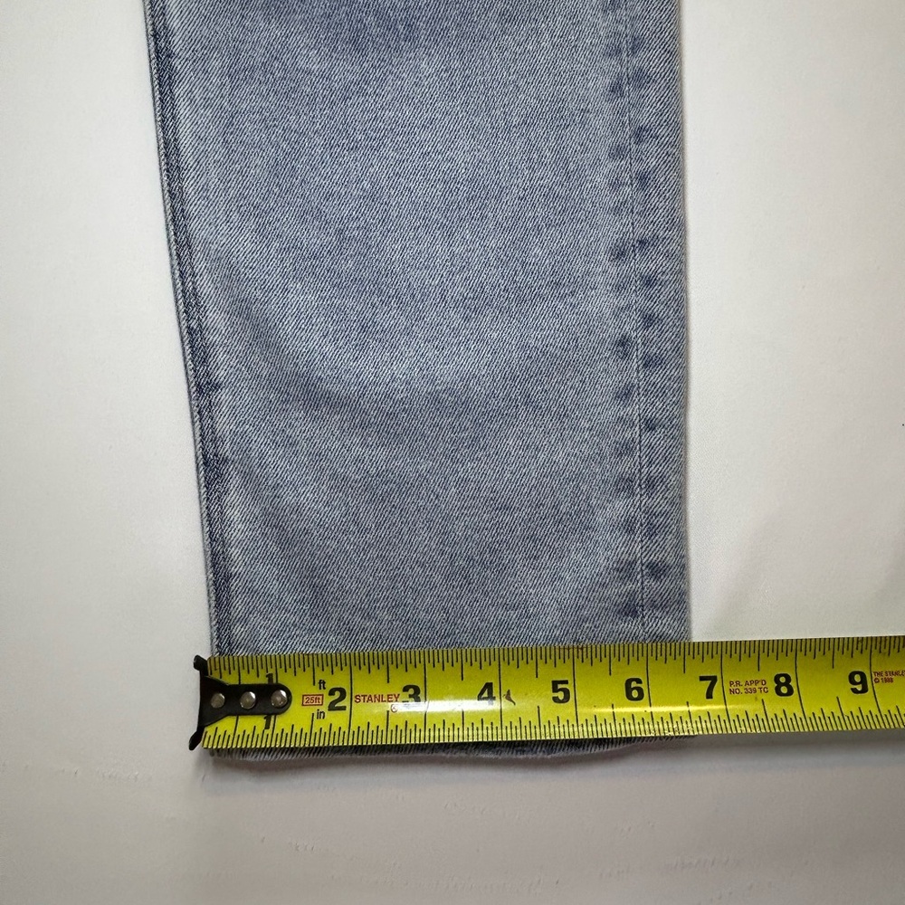 American Eagle Mom Straight Jeans light wash size 6 high rise denim - Picture 9 of 12